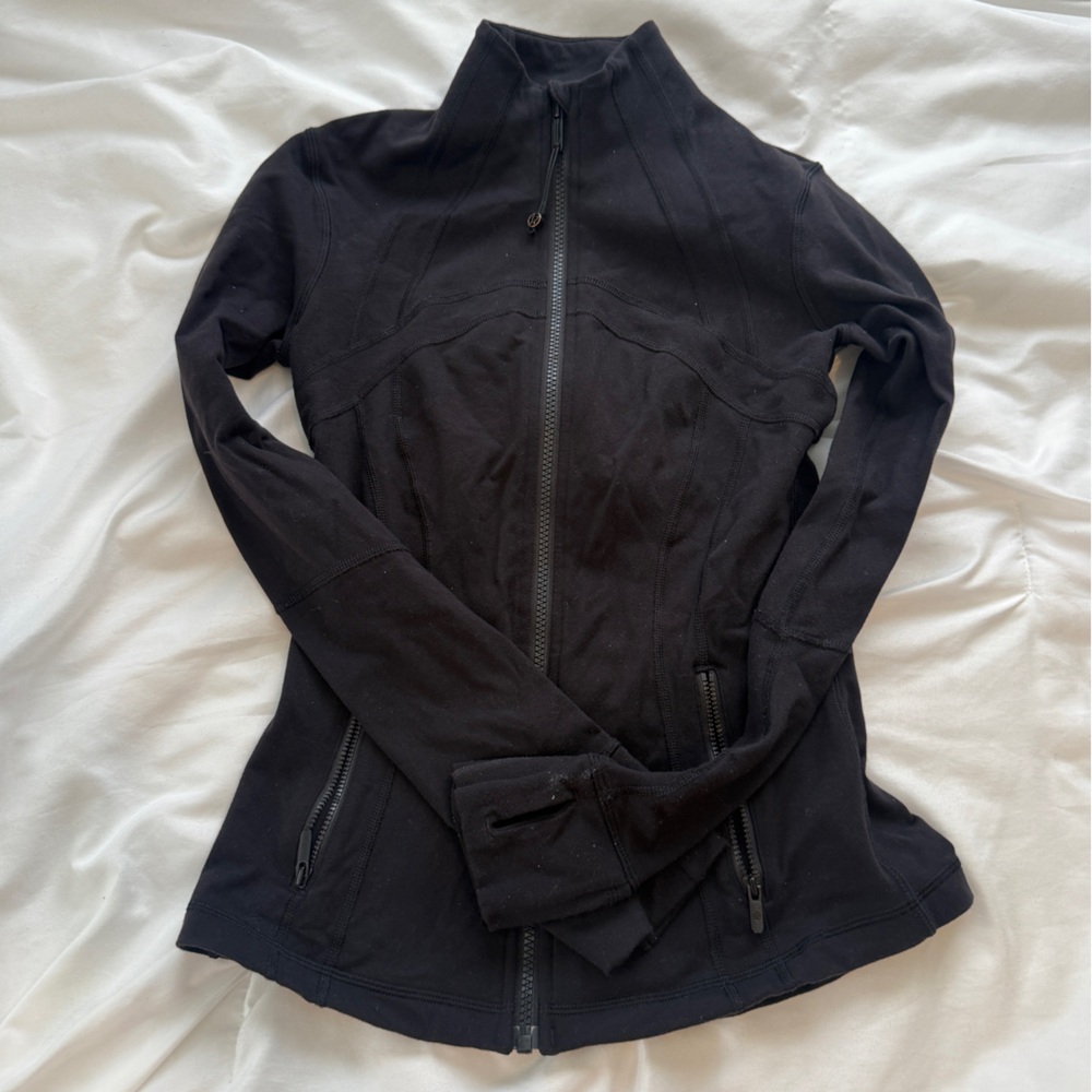 Black Zip-Up Jacket define jacket size 4
